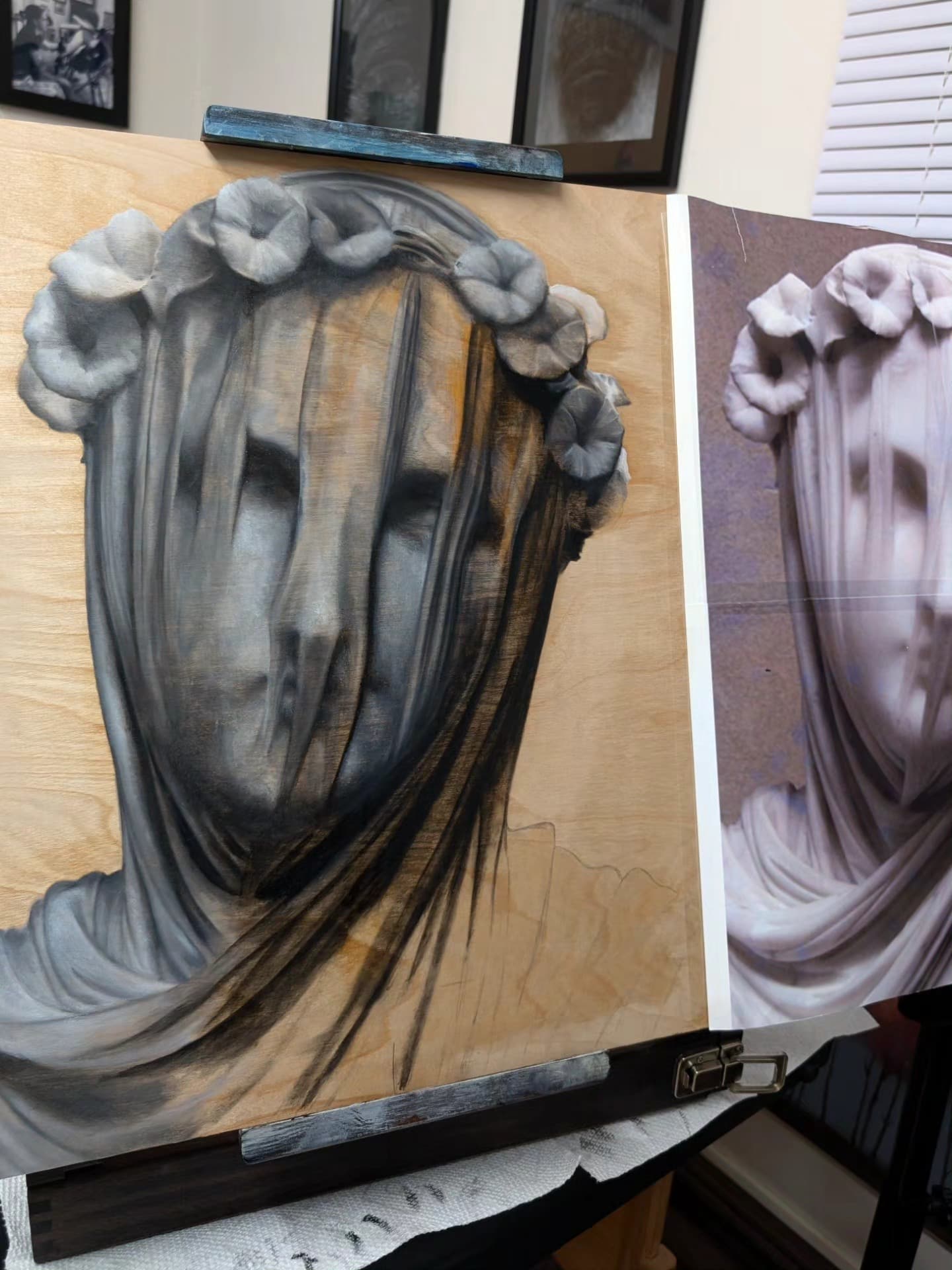 Ink portrait studies